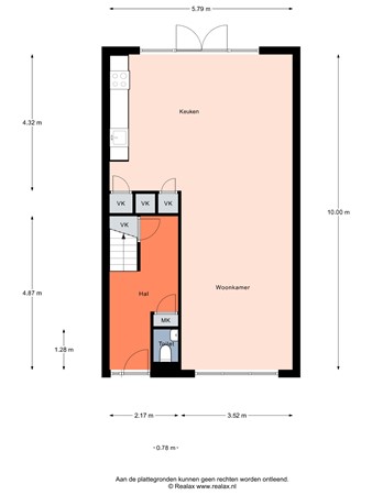 Floorplan - van Westrhenen 28, 3752 EV Bunschoten-Spakenburg